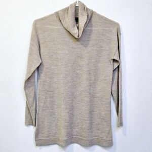 Talbots Small 100% Merino Wool High Neck staple Neutral Shade Career Sweater
